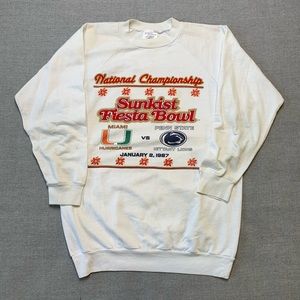 1987 Fiesta Bowl Miami U vs Penn State Crewneck
